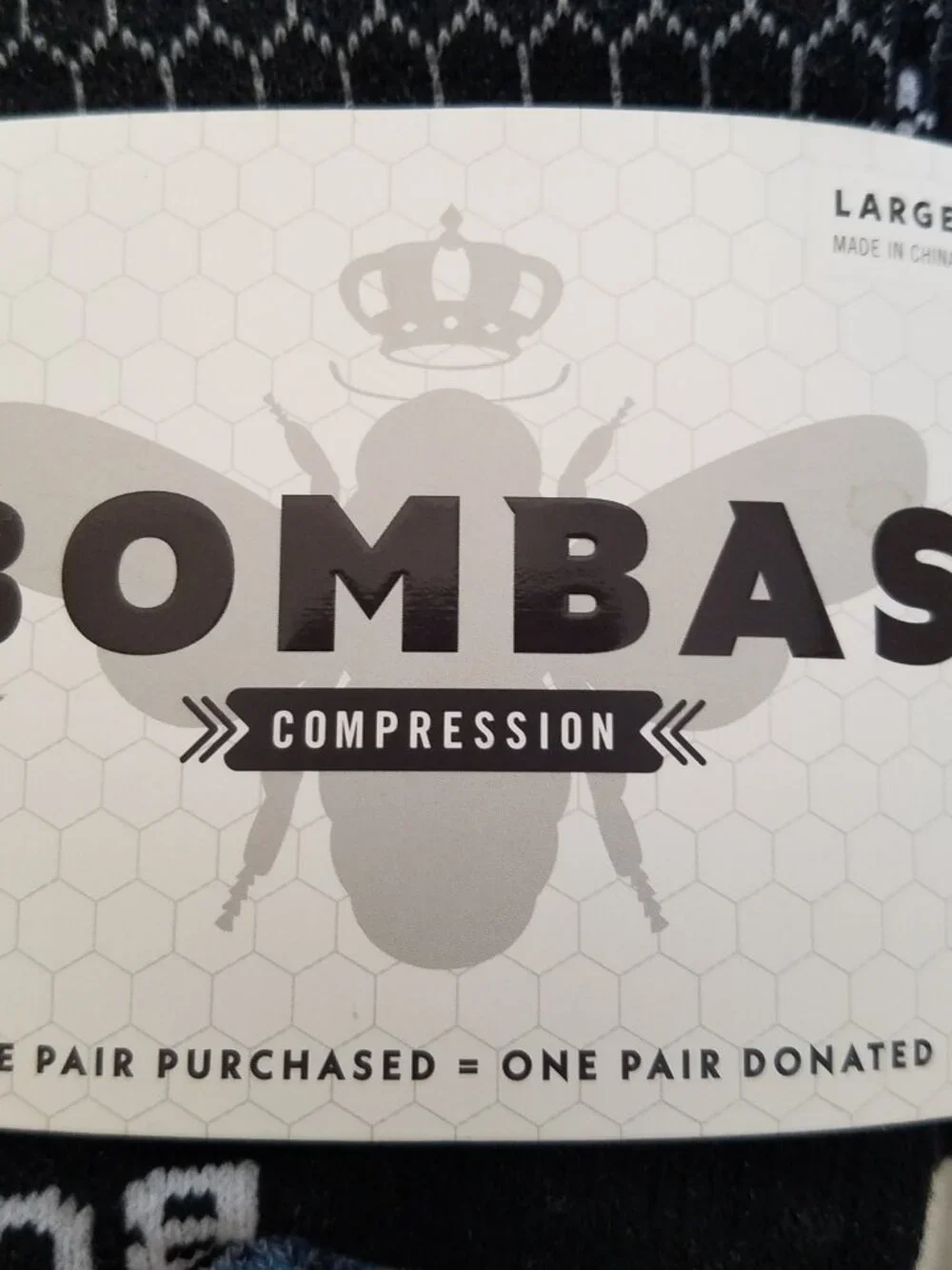 NWT Bombas Compression Socks Size L